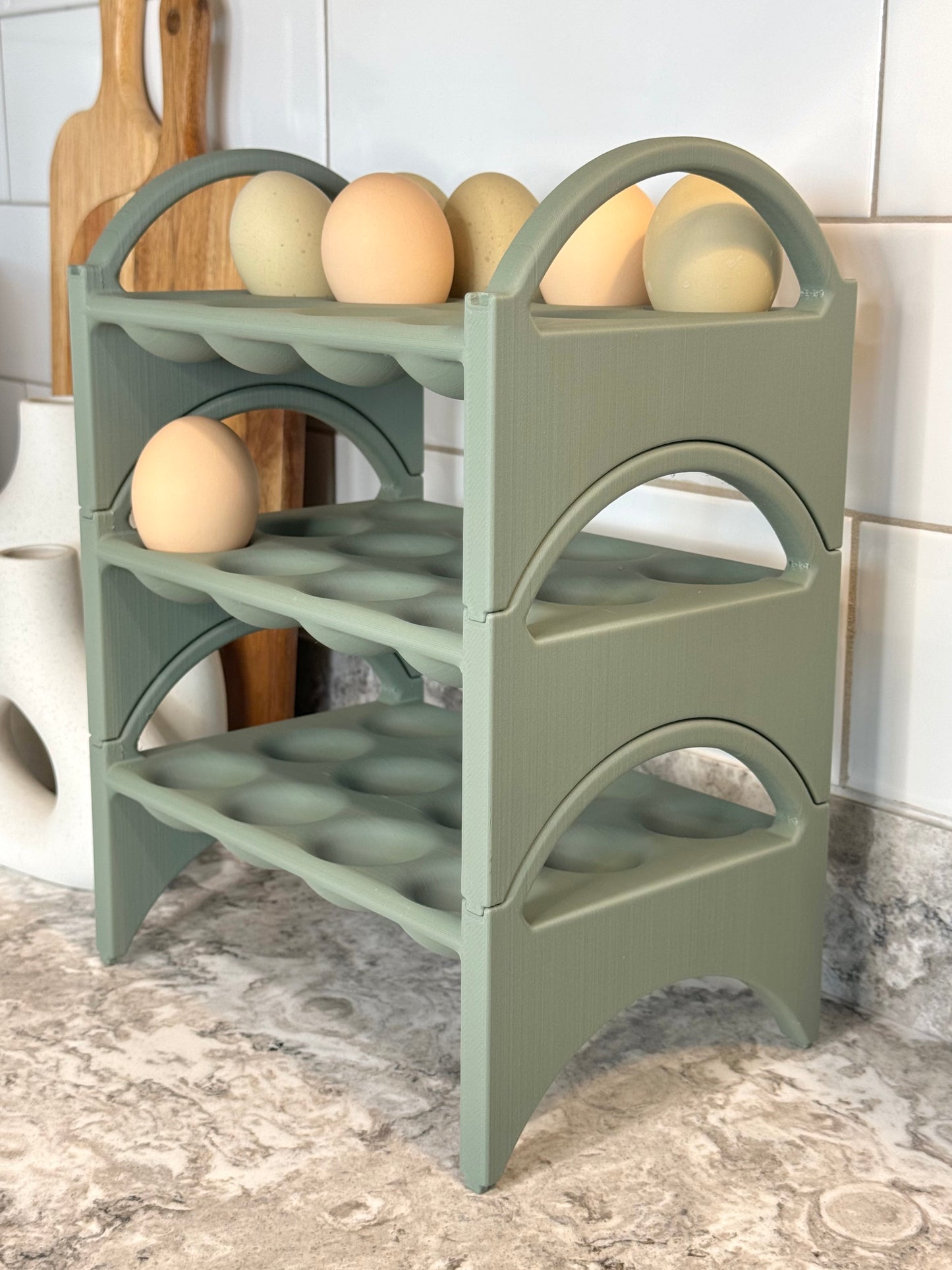 Stackable 12 Count Egg Holder
