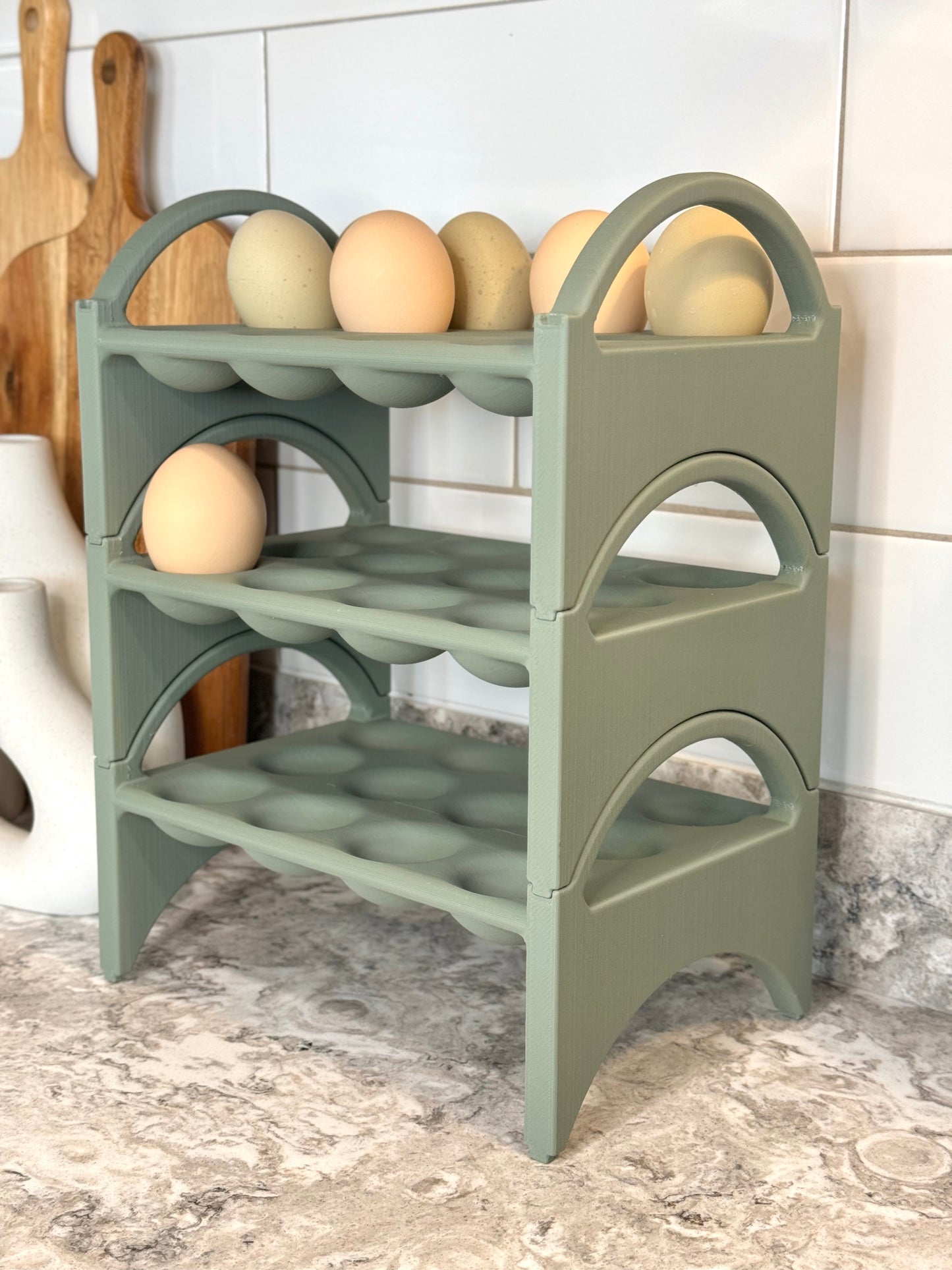 Stackable 12 Count Egg Holder