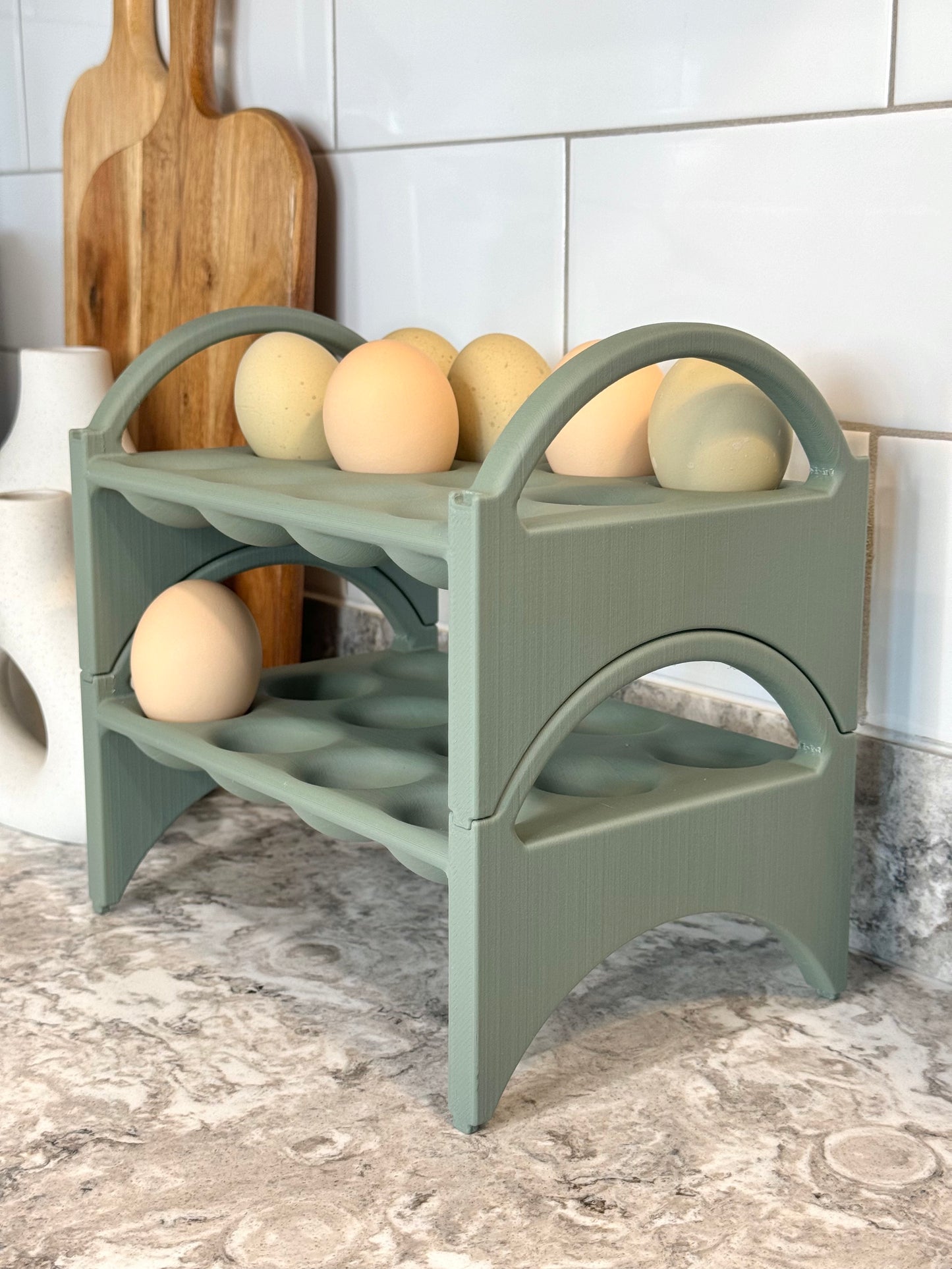 Stackable 12 Count Egg Holder