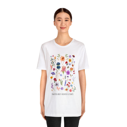 Eggcited About Chickens & Flowers Shirt