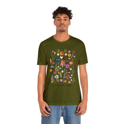 Eggcited About Chickens & Flowers Shirt