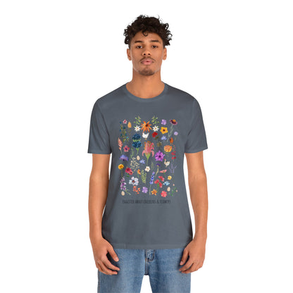 Eggcited About Chickens & Flowers Shirt