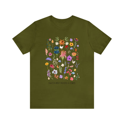 Eggcited About Chickens & Flowers Shirt