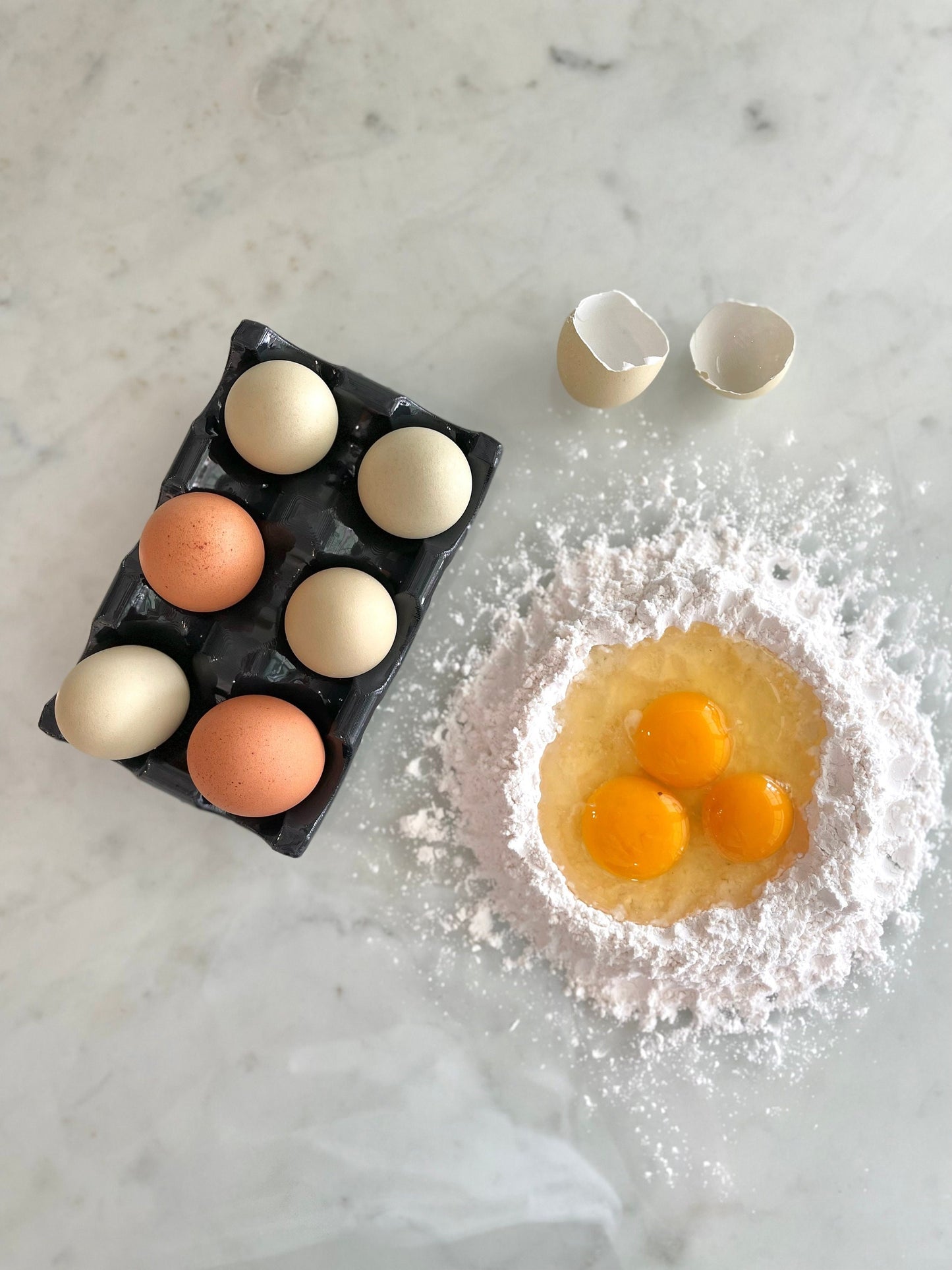 Ash Gray Farm Fresh Egg Holder