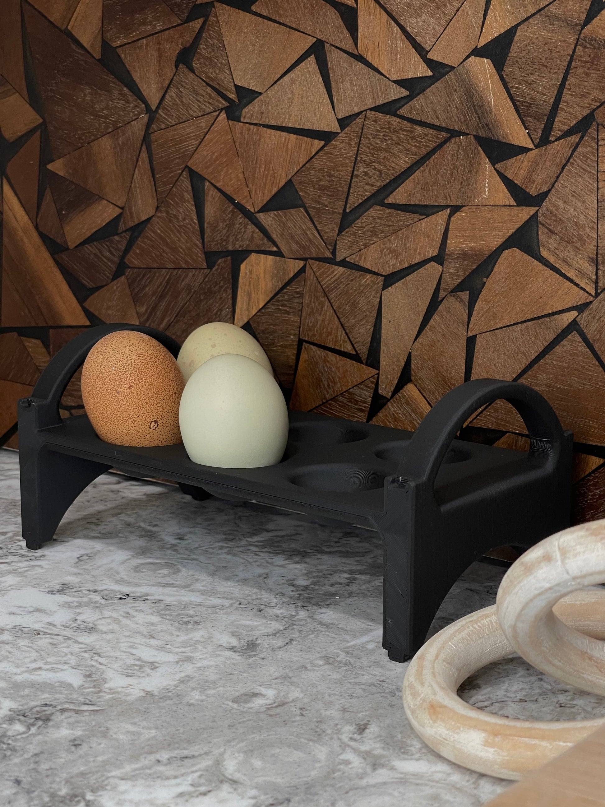 Gui's Chicken Coop Egg Holder - Countertop Stackable Egg Rack For Fresh  Eggs - Rustic Kitchen Decor (Top Rack) for Sale in Las Vegas, NV - OfferUp